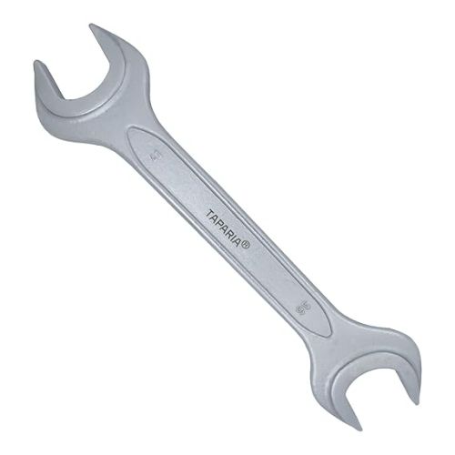 Taparia 36x41mm Double Ended Spanner Ribbed Chrome Plated