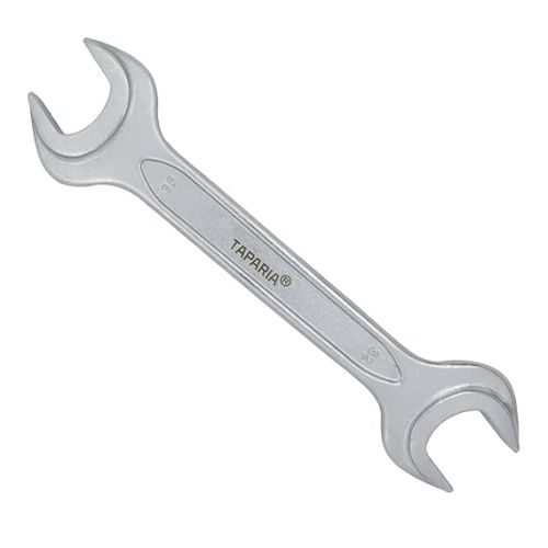 Taparia 46x50mm Double Ended Spanner Ribbed Chrome Plated