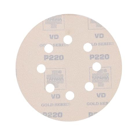 Taparia 152.4 mm (6 Inch) 220 Grit Gold Velcro Disc VDG 66220