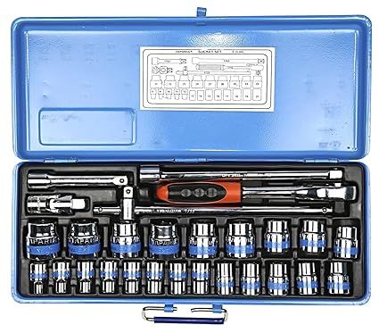 Taparia S-15HXL Square Drive Socket Sets (1/2")