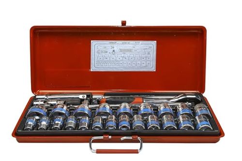 Taparia S-11HXL Square Drive Socket Sets (1/2")