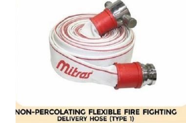 Mitras Non-Percolating Flexible Fire Fighting Delivery Hose (Uncoated) Type 1 ID: 63 MM (30 Mtrs)