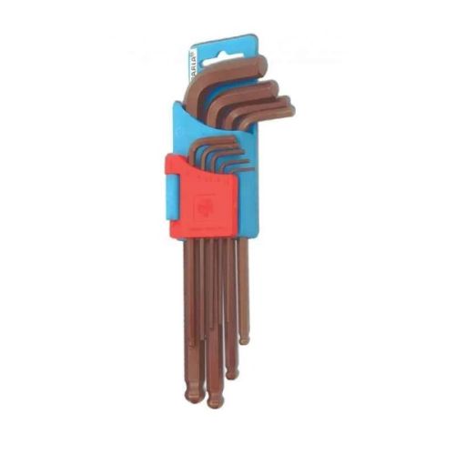 Taparia KBHM 9X Allen Keys Long Ball Point Set