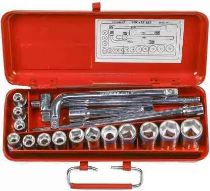 Taparia S-23HXL Square Drive Socket Sets (1/2")
