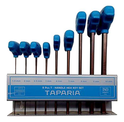 Taparia TAKM9 T-Handle Allen Key Sets 9Pcs.