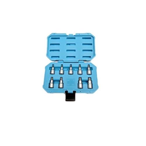Taparia STES 19 Torx Bit Sockets & E-Sockets Set - 1/2 Sq. Dr. 19Pcs